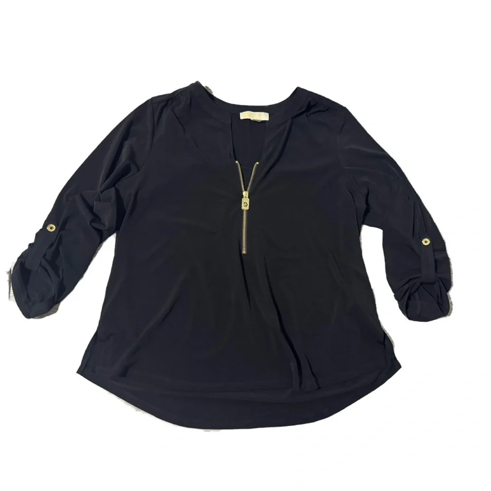 Michael Kors Elegant Black Blouse